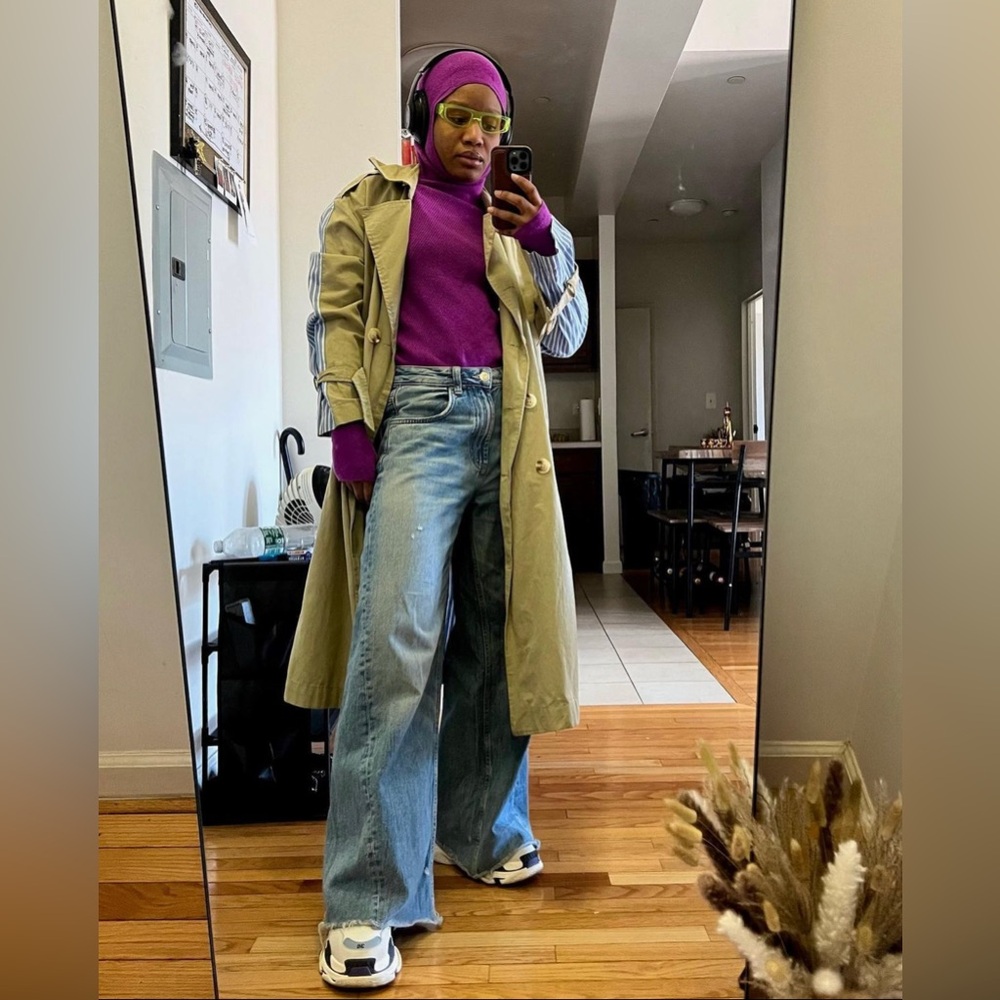 Balenciaga triple S purple sneakers